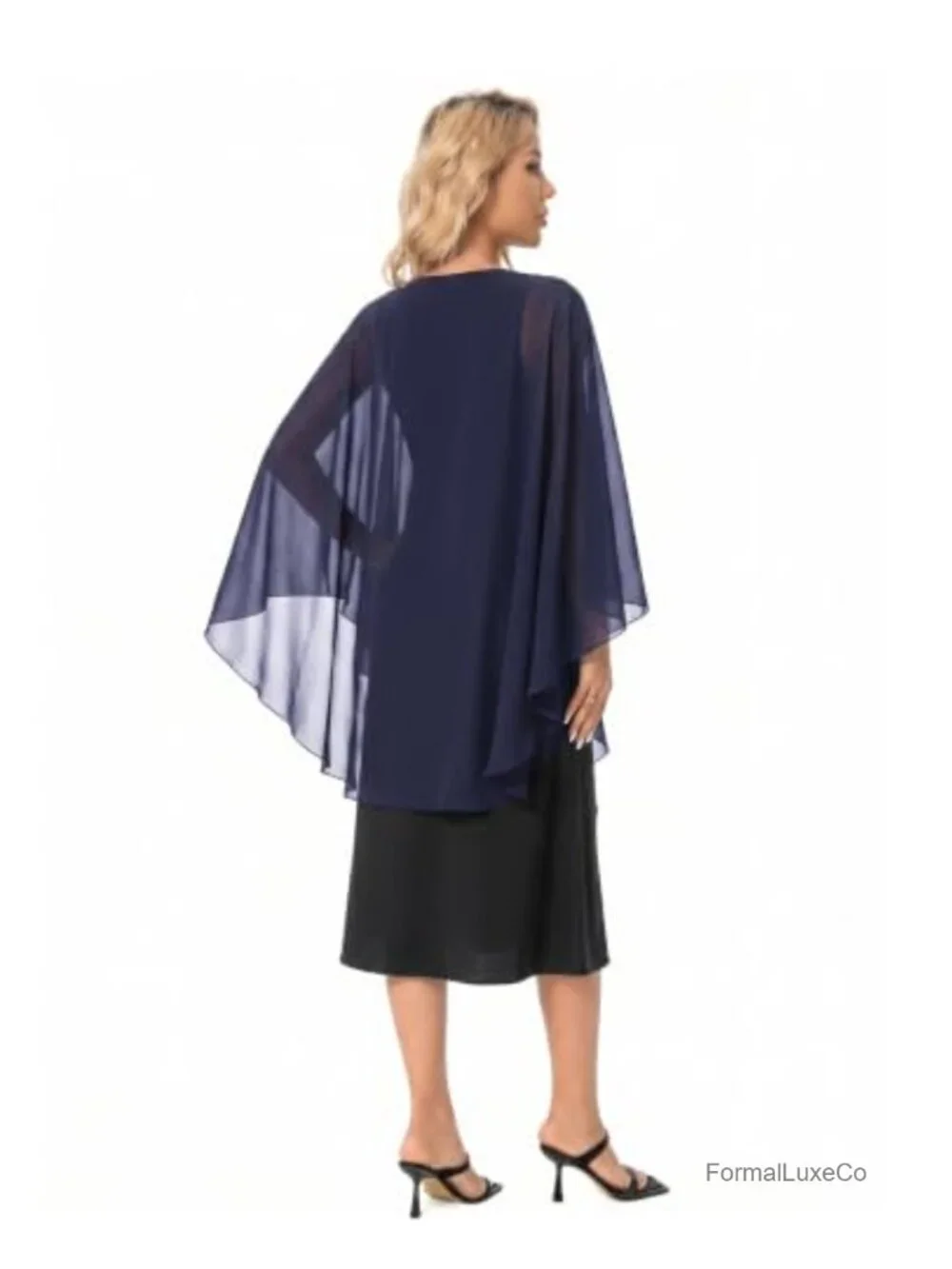 Elegant Chiffon Wraps & Pashminas for Evening Dresses Wedding Bridal Shawl